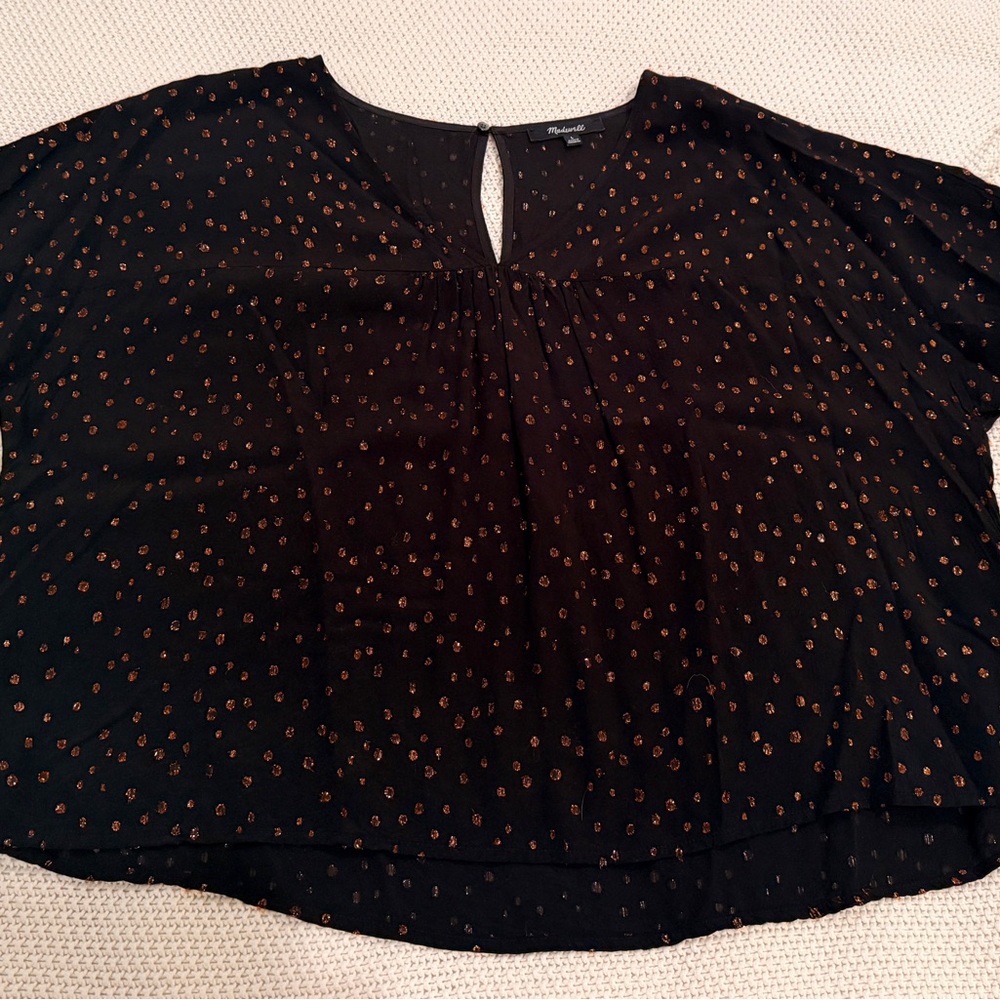 Madewell Rhyme in Metallic Dot Print